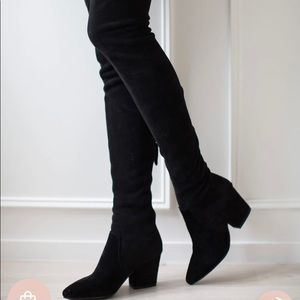 BRAND NEW Over the Knee black boots - women’s 8.5